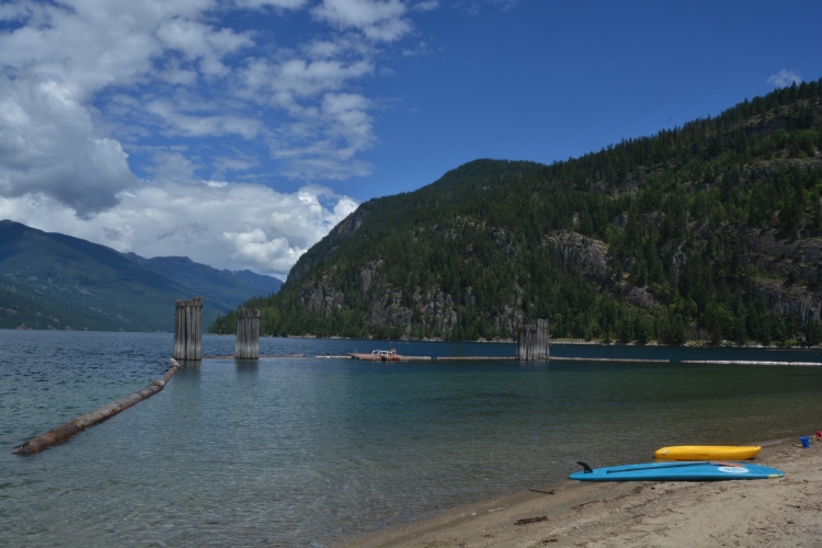 Slocan Lake swimming hole